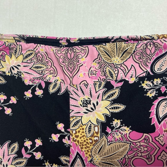 No boundary’s Jr. XL Retro Boho Bellbottom Pants or Loungers Floral Pink - Picture 8 of 11